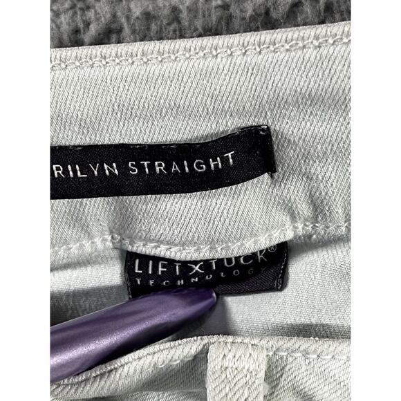 Nydj Jeans Women 6 Marilyn Straight Mid Rise Lift Tuck Classic Modern Mint Green - Picture 8 of 11